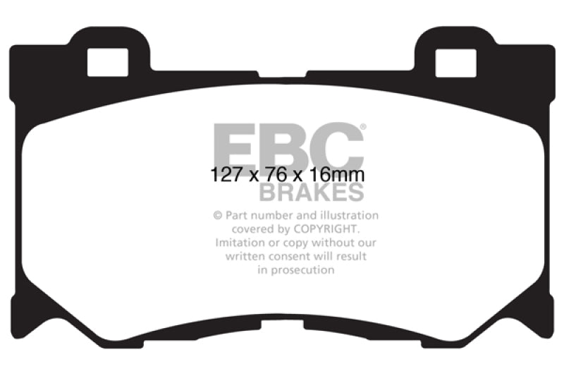 EBC 08-13 Infiniti FX50 5.0 Greenstuff Front Brake Pads