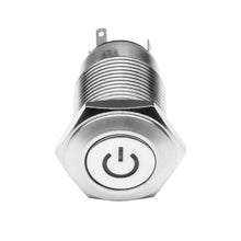 Cargar imagen en el visor de la galería, Oracle Pre-Wired Power Symbol On/Off Flush Mount LED Switch - Green