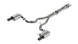 Borla 2024 Ford Mustang GT 5.0L V8 w/o Active Exhaust ATAK Cat-Back Exhaust System - Black Chrome