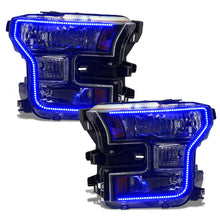 Cargar imagen en el visor de la galería, Oracle 15-17 Ford F-150 Dynamic RGB+A Pre-Assembled Headlights Halogen - Blk Edition - SEE WARRANTY