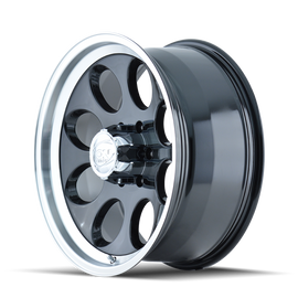 ION Type 171 17x9 / 8x170 BP / 0mm Offset / 130.8mm Hub Black/Machined Wheel