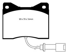 Cargar imagen en el visor de la galería, EBC 78-82 BMW M1 3.5 Yellowstuff Front Brake Pads