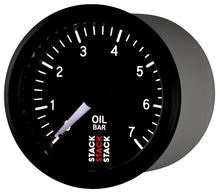 Cargar imagen en el visor de la galería, Autometer Stack Instruments 52mm 0-7 BAR M10 (M) Mechanical Oil Pressure Gauge - Black