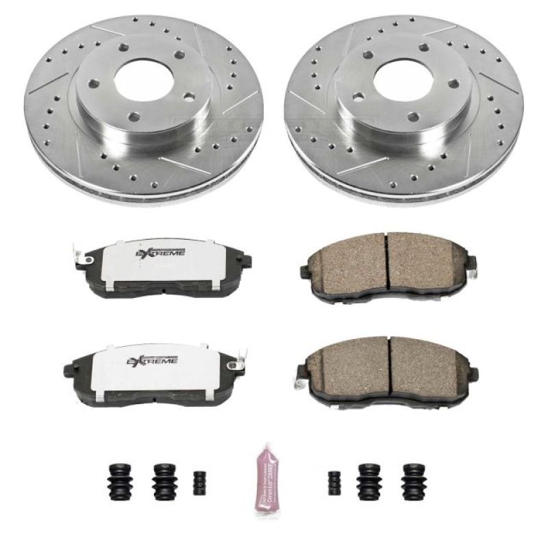 Power Stop 99-01 Nissan Maxima Front Z26 Street Warrior Brake Kit