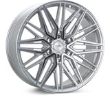 Vossen HF6-5 22x10 - 6x139.7 - ET-18 - Super Deep Face - 106.1 - Silver Polished Wheel