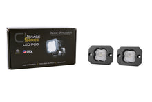 Cargar imagen en el visor de la galería, Diode Dynamics Stage Series C1 LED Pod - White SAE Fog Flush WBL (Pair)