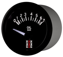 Cargar imagen en el visor de la galería, Autometer Stack 52mm 0-7 Bar M10 (M) Electric Oil Pressure Gauge - Black