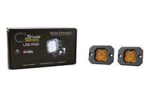 Cargar imagen en el visor de la galería, Diode Dynamics Stage Series C1 LED Pod - Yellow SAE Fog Flush ABL (Pair)