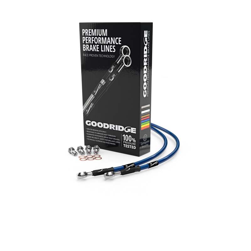 Goodridge 05-09 Yamaha MT-01 Electric Blue Front SS Brake Lines