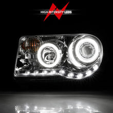Cargar imagen en el visor de la galería, ANZO 2005-2010 Chrysler 300C Projector Headlights w/ Halo Chrome (CCFL) G2