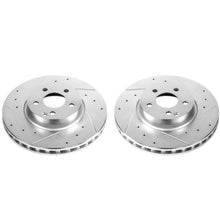 Cargar imagen en el visor de la galería, Power Stop 13-14 Mercedes-Benz C300 Front Evolution Drilled &amp; Slotted Rotors - Pair