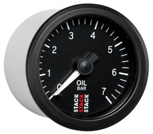 Cargar imagen en el visor de la galería, Autometer Stack Instruments 52mm 0-7 BAR M10 (M) Mechanical Oil Pressure Gauge - Black