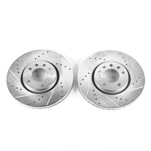 Cargar imagen en el visor de la galería, Power Stop 03-11 Saab 9-3 Front Evolution Drilled &amp; Slotted Rotors - Pair