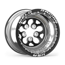 Cargar imagen en el visor de la galería, Weld Alpha-1 15x13 / 5x4.5 BP / 3in BS Black Wheel - Black Double Beadlock MT