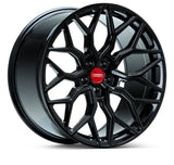 Vossen HF-2 24x10 - 5x114.3 - ET22 - Deep Face - 70.6 - Gloss Black Wheel