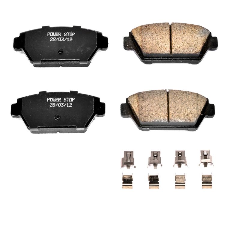 Power Stop 90-94 Eagle Talon Rear Z17 Evolution Ceramic Brake Pads w/Hardware