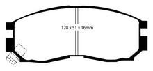 Cargar imagen en el visor de la galería, EBC 95-99 Chrysler Sebring Coupe 2.0 Yellowstuff Front Brake Pads