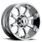 Raceline 991C Assault 20x9in / 5x127 BP / 18mm Offset / 78.1mm Bore - Chrome Wheel