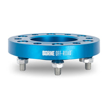 Load image into Gallery viewer, Mishimoto Borne Off-Road Wheel Spacers - 6x139.7 - 93.1 - 30mm - M12 - Blue