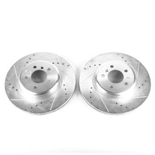 Cargar imagen en el visor de la galería, Power Stop 10-17 BMW 535i GT Rear Evolution Drilled &amp; Slotted Rotors - Pair