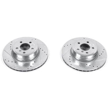 Cargar imagen en el visor de la galería, Power Stop 07-18 BMW X5 Rear Evolution Drilled &amp; Slotted Rotors - Pair