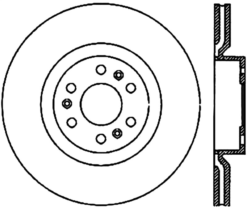 StopTech Drilled Sport Brake Rotor