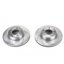 Cargar imagen en el visor de la galería, Power Stop 08-13 BMW 128i Front Evolution Drilled &amp; Slotted Rotors - Pair