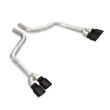 Cargar imagen en el visor de la galería, Stainless Works 15-21 Dodge Challenger 5.7L/6.2L/6.4L Rear Resonator Delete - Black Tips