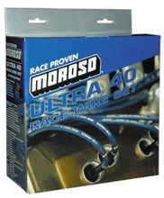 Cargar imagen en el visor de la galería, Moroso Chevrolet Small Block Ignition Wire Set - Ultra 40 - Unsleeved - Non-HEI - Under Header - Blk