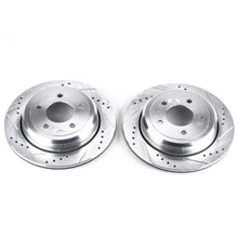 Cargar imagen en el visor de la galería, Power Stop 03-11 Ford Crown Victoria Rear Evolution Drilled &amp; Slotted Rotors - Pair