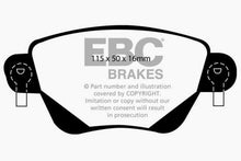 Cargar imagen en el visor de la galería, EBC 01-04 Jaguar X-Type 2.5 Ultimax2 Rear Brake Pads