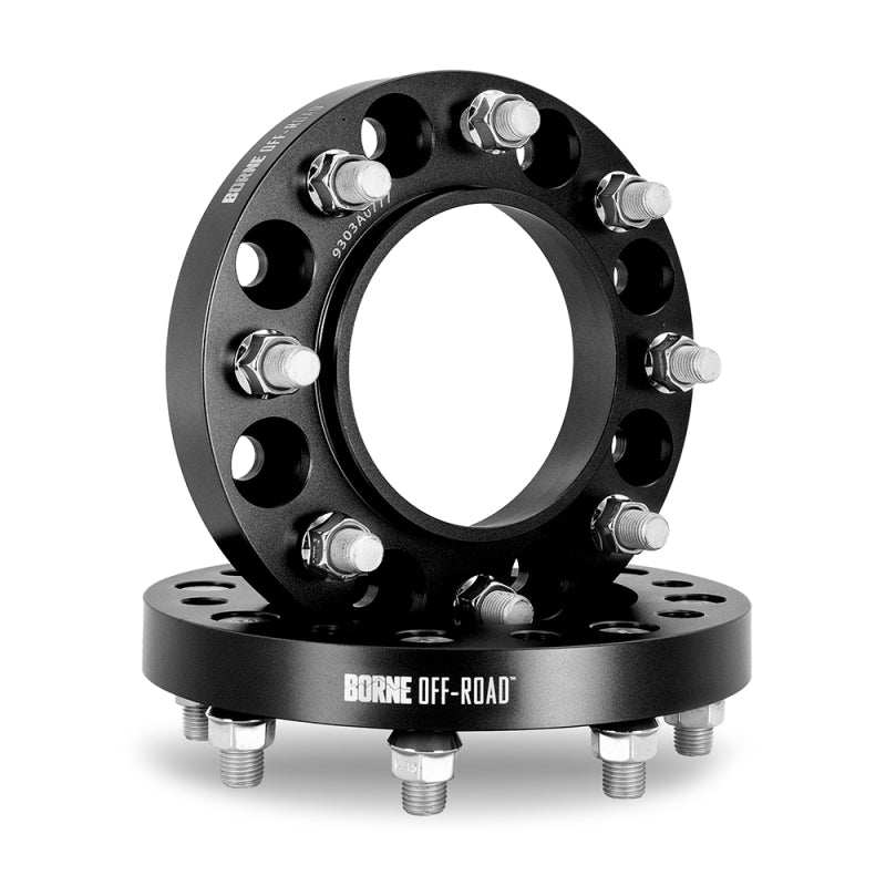 Mishimoto Borne Off-Road Wheel Spacers 8X165.1 121.3 25 M14 Blk