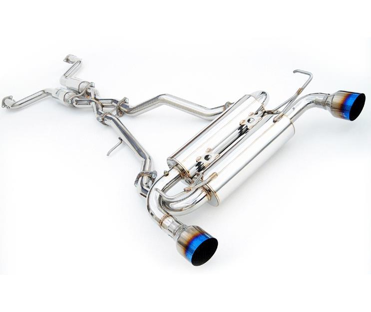 Invidia 03-05 Infiniti FX35/45 Gemini Rolled Titanium Tip Cat-back Exhaust