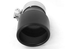 Cargar imagen en el visor de la galería, aFe MACH Force-XP 409 SS Single Wall Universal Clamp On Exhaust Tip - Black