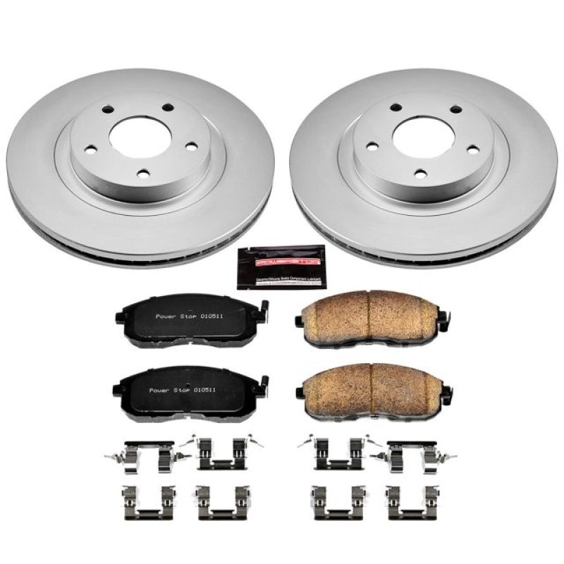 Power Stop 02-04 Infiniti I35 Front Z17 Evolution Geomet Coated Brake Kit