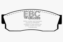Load image into Gallery viewer, EBC 83-86 Nissan Pulsar 1.5 Turbo Yellowstuff Front Brake Pads