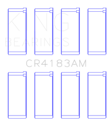 King Engine Bearings Chrysler/Mitsubishi 122ci 2.0L (Size 0.25) Rod Bearing Set