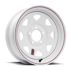 Raceline 80 Series 8 Spoke 16x8in / 8x6.5 BP / 4.5in BS - White