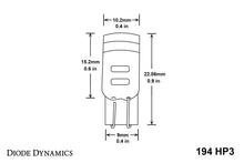 Cargar imagen en el visor de la galería, Diode Dynamics 194 LED Bulb HP3 LED Pure - White Short (Single)