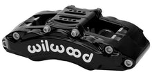 Cargar imagen en el visor de la galería, Wilwood Caliper - AT6 Lug Mount Black 1.75in/1.38in/1.38in Piston .75in Rotor - Right Side