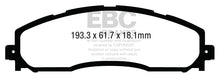 Cargar imagen en el visor de la galería, EBC 13+ Ford F250 (inc Super Duty) 6.2 (2WD) Ultimax2 Rear Brake Pads