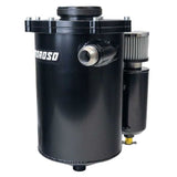 Moroso 2 Piece 13in Tall 7in Dia 5.5 Quart Dry Sump Tank - Black
