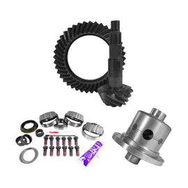 Yukon Gear 11.5in AAM 4.56 Rear Ring & Pinion Install Kit Positraction 4.125in OD Pinion Bearing