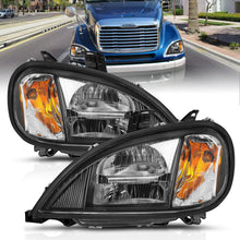 Cargar imagen en el visor de la galería, ANZO 1996-2013 Freightliner Columbia LED Crystal Headlights Chrome Housing w/ Clear Lens (Pair)