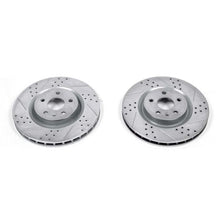 Cargar imagen en el visor de la galería, Power Stop 12-13 Buick Regal Front Evolution Drilled &amp; Slotted Rotors - Pair