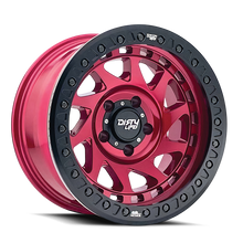 Cargar imagen en el visor de la galería, Dirty Life 9313 Enigma Race 17x9 / 5x127 BP / -12mm Offset / 78.1mm Hub Crimson Candy Red Wheel