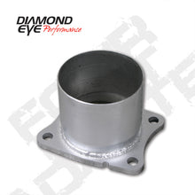 Cargar imagen en el visor de la galería, Diamond Eye ADAPTER 4-BOLT FLANGE 4in INNER DIA CLAMP-ON AL: 01-05 CHEVY/GMC 6.6L 2500/3500 CHV-FBA