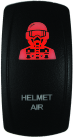 DragonFire Racing Lighted Switch Hel Air On/Off Red