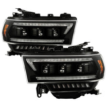 Cargar imagen en el visor de la galería, Spyder 19-22 Dodge Ram 2500/3500 (Halogen Model Only) Proj. Headlights (PRO-YD-DR19HDHALAP-SEQ-BK)