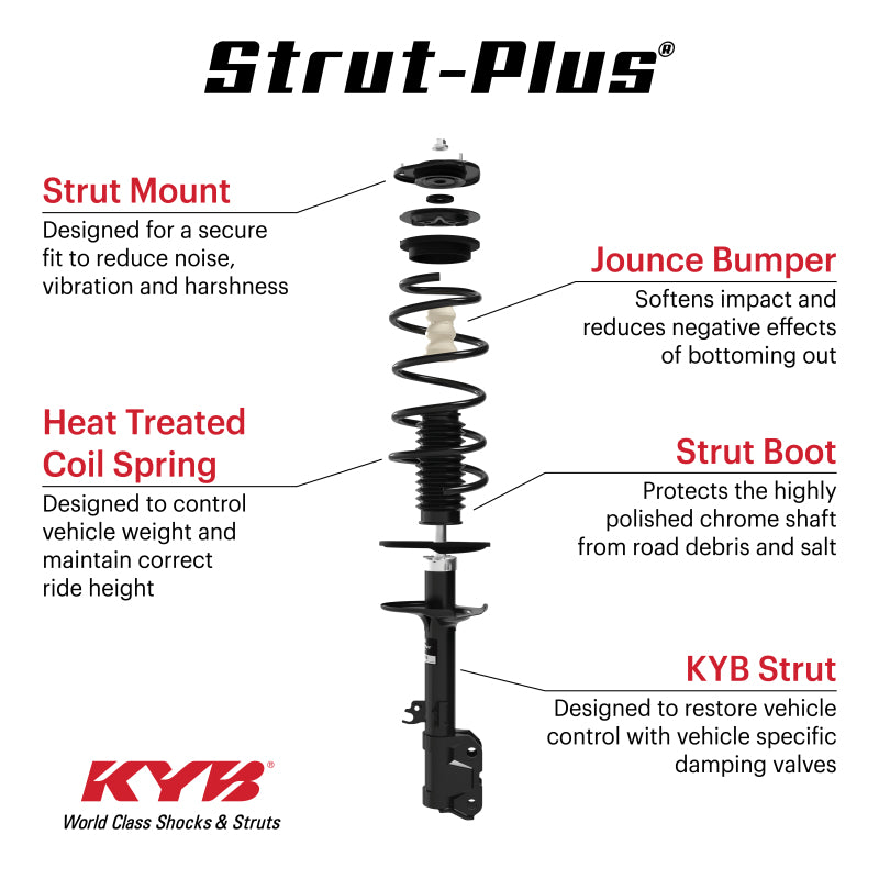 KYB 05-15 Toyota Tacoma 2WD (exc. PreRunner & X-Runner) Shocks & Struts Strut Plus Front Left